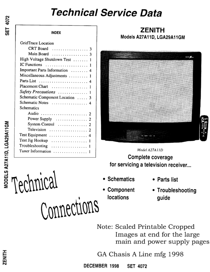 Zenith A27A11D User manual
