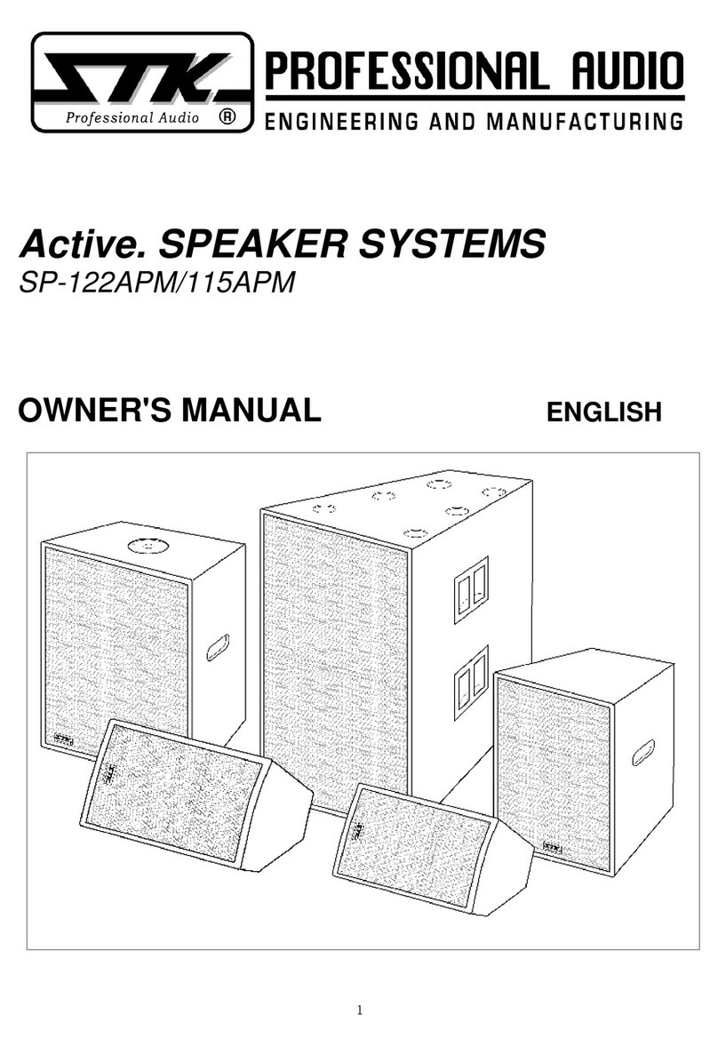 ZTK Professional Audio SP-122APM owner's manual