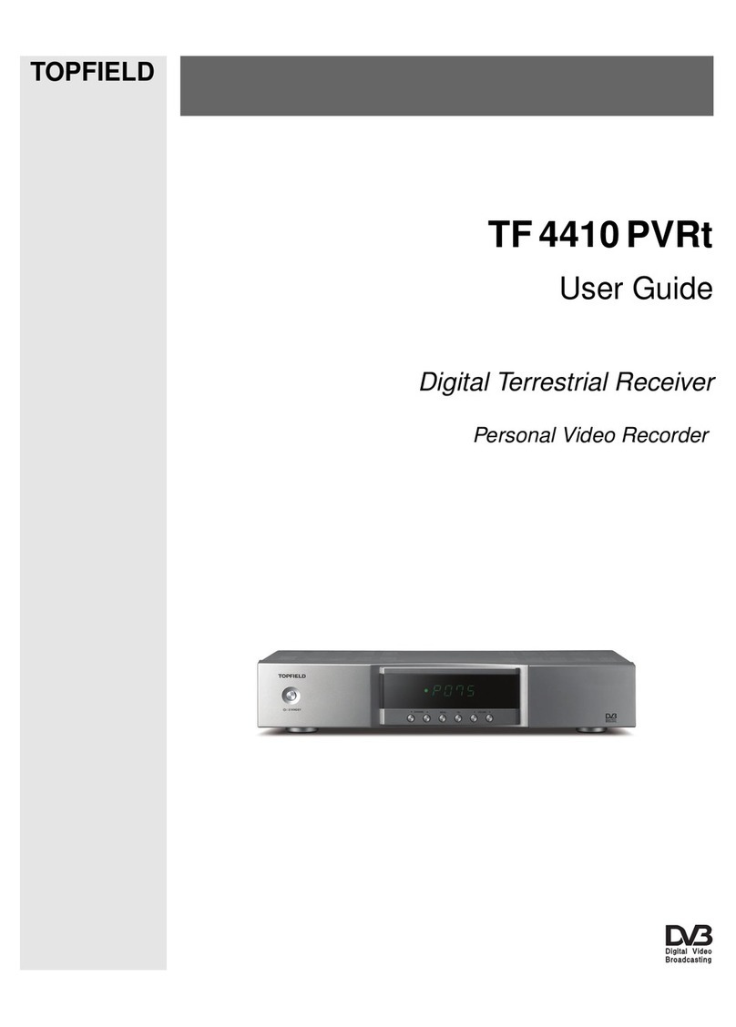 Topfield TF 4410 PVRt User manual Topfield TF 4410 PVRt User manual
