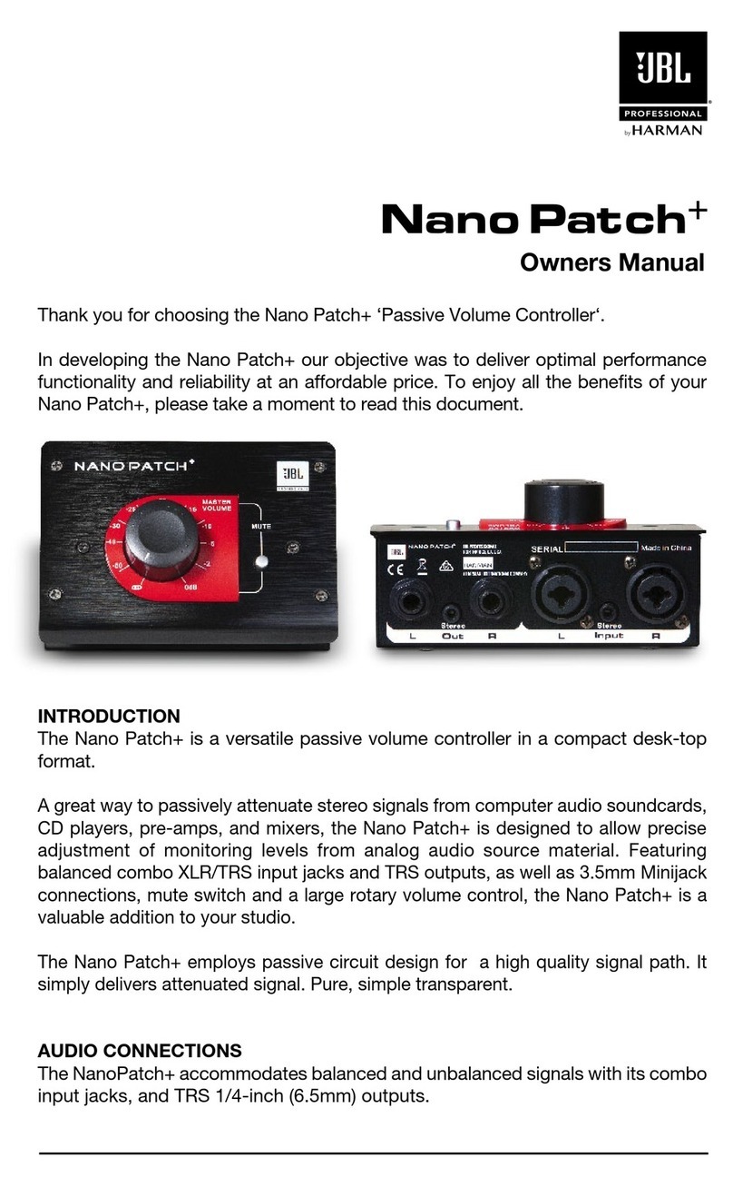 JBL Nano Patch+ User manual