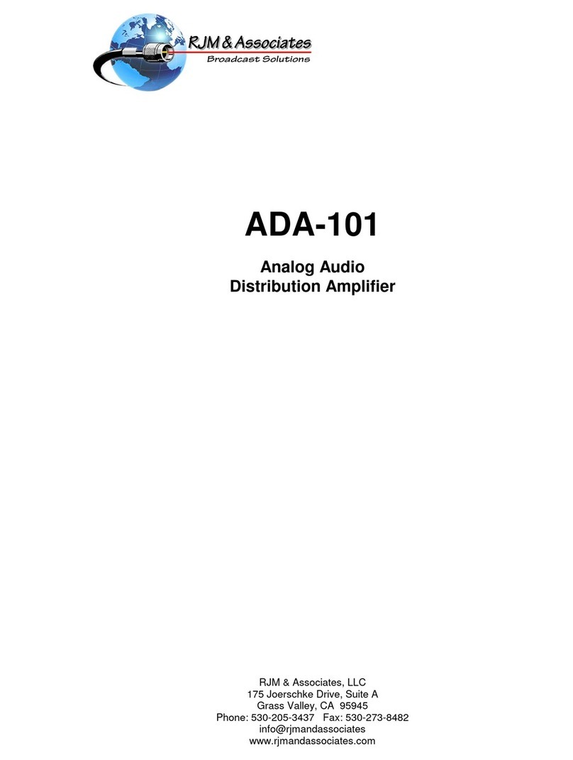 RJM ADA-101 user manual