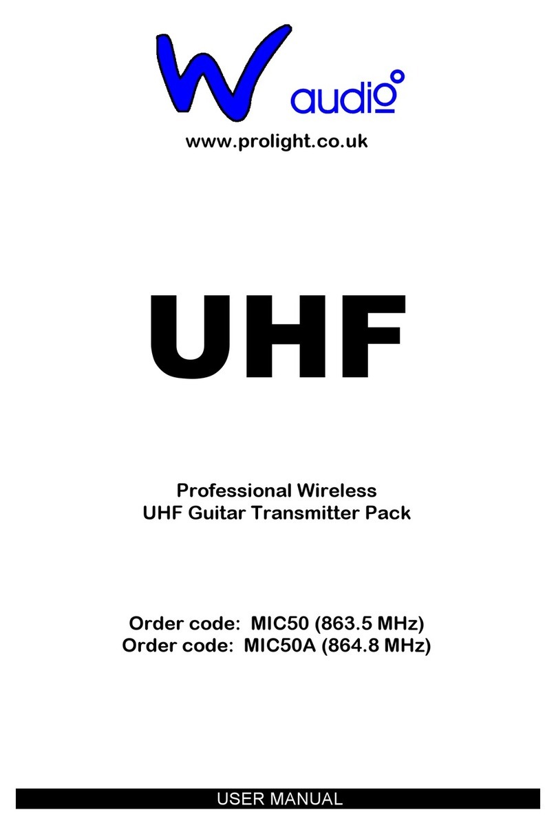 Waudio UHF user manual