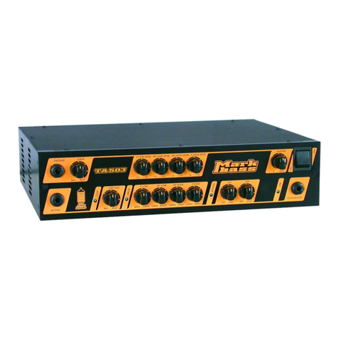 Mark Bass TA501 User manual