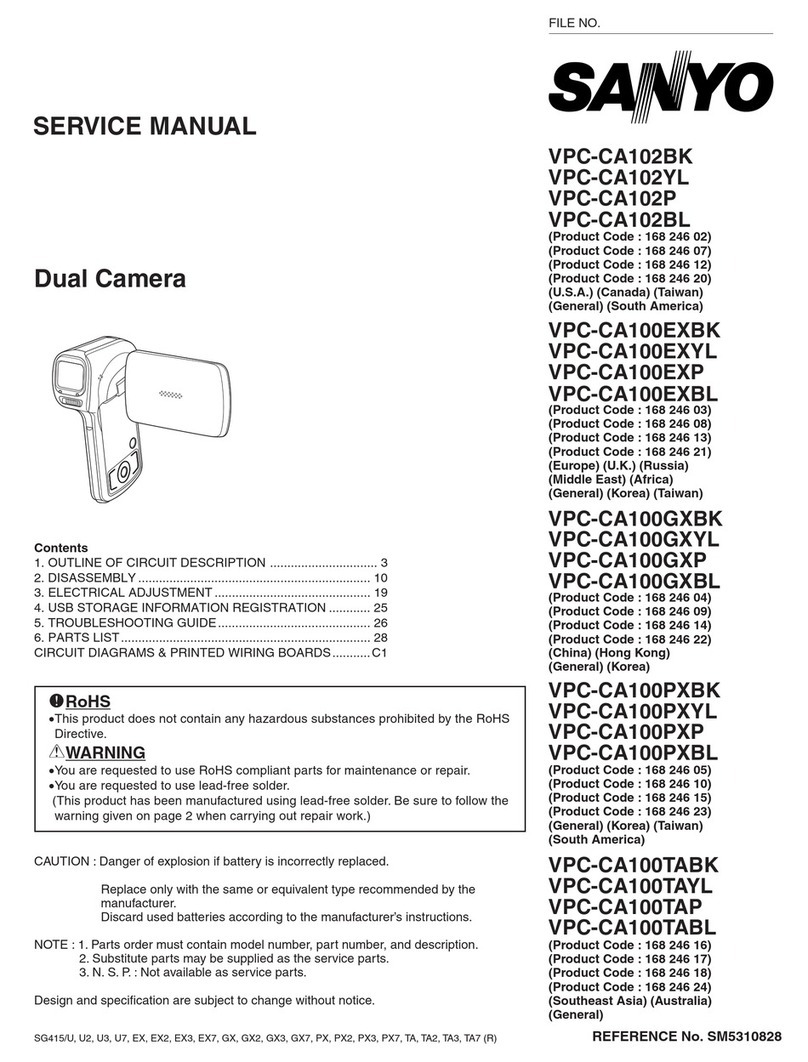Sanyo VPC-CA102BK User manual