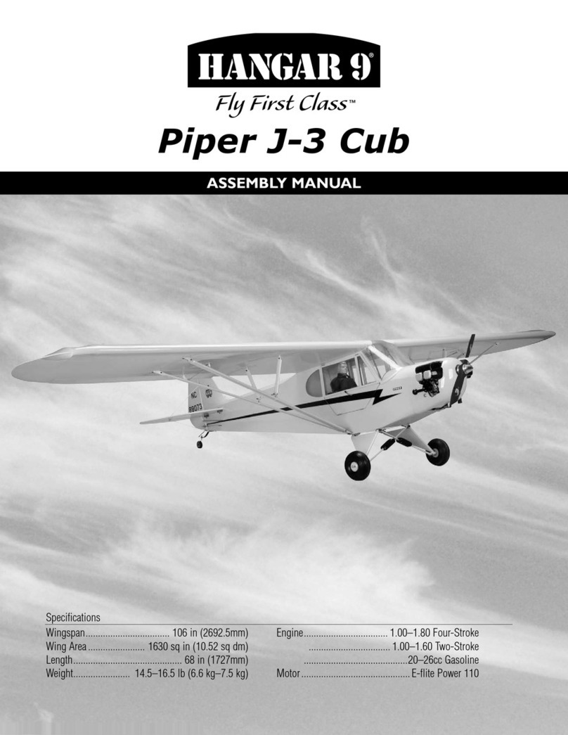 Hangar 9 Piper J-3 Cub 40 Assembly manual