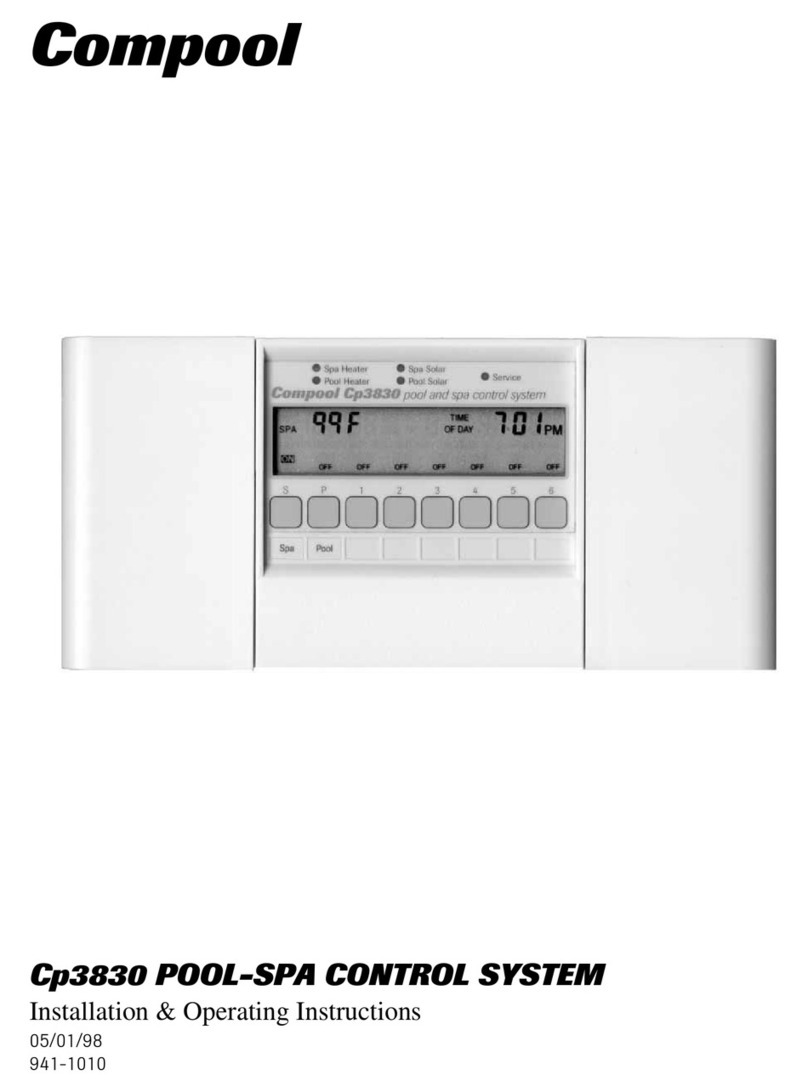 Compool Cp3830 Installation & operating instructions