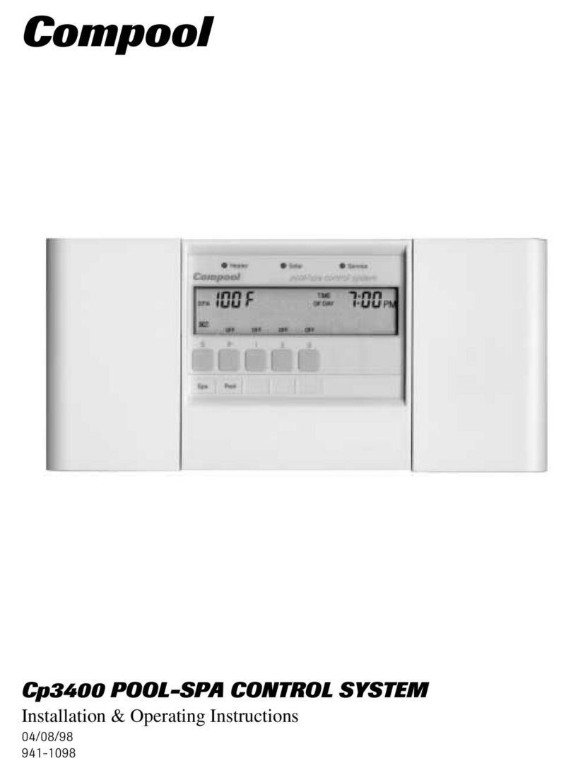 Compool Cp3400 Installation & operating instructions