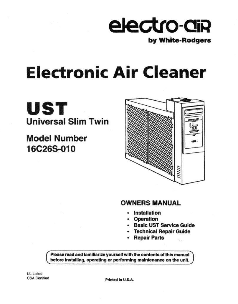 Electro-Air UST 16C26S-010 owner's manual