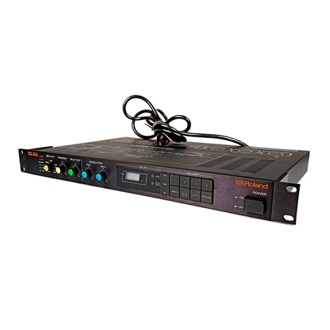 Roland SDE-1000 Operating and maintenance manual