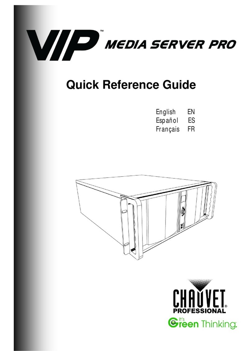 Chauvet VIP Media Server Pro Quick reference guide