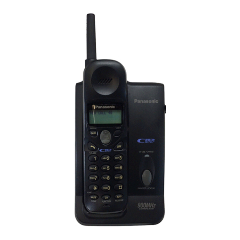 Panasonic KX-TC1486B - 900 MHz Analog Cordless Phone Service manual