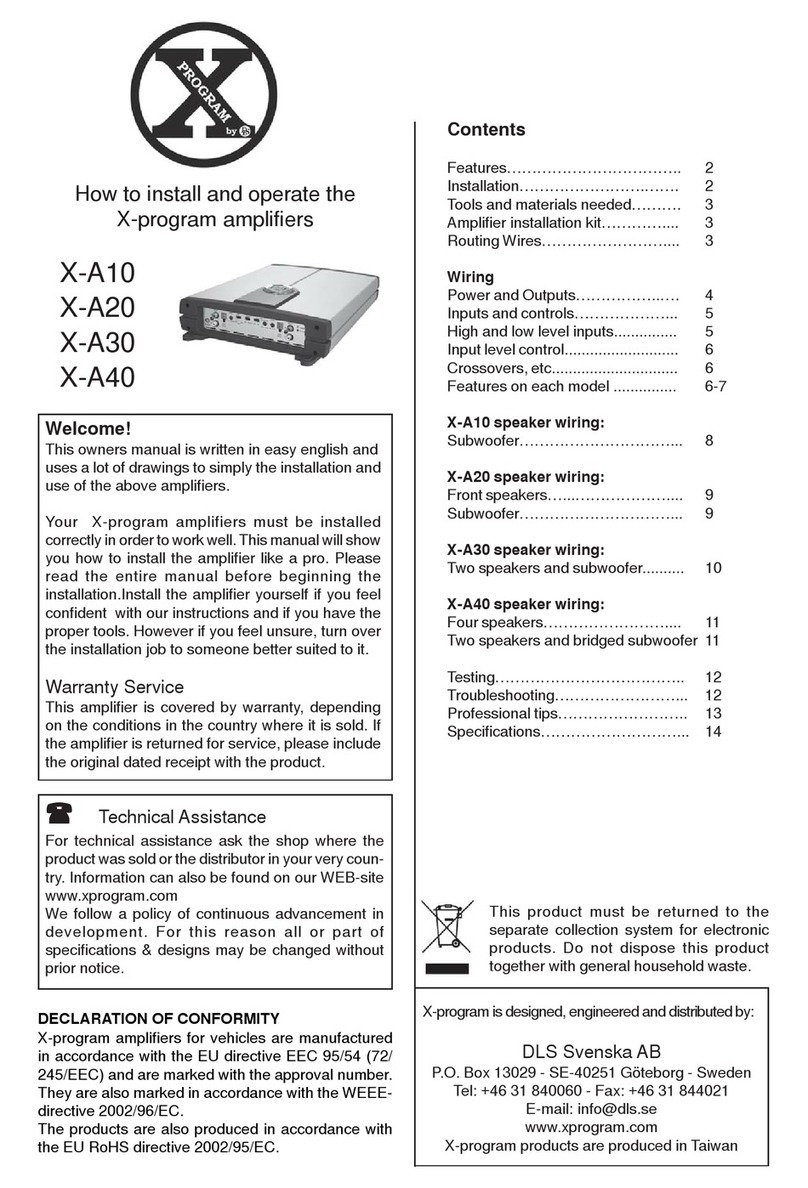 X-PROGRAM X-A10 User manual