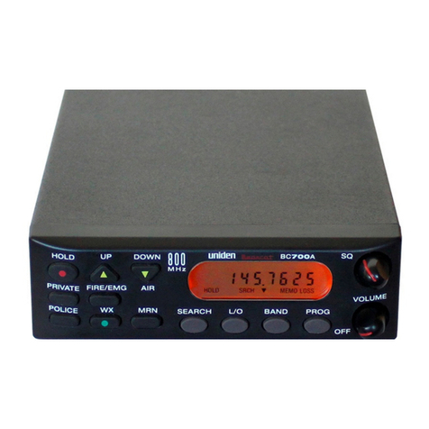 Uniden BC700A operating guide