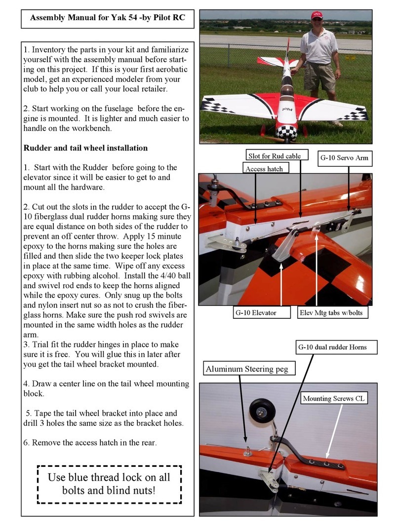 Pilot RC Yak 54 User manual Pilot RC Yak 54 User manual