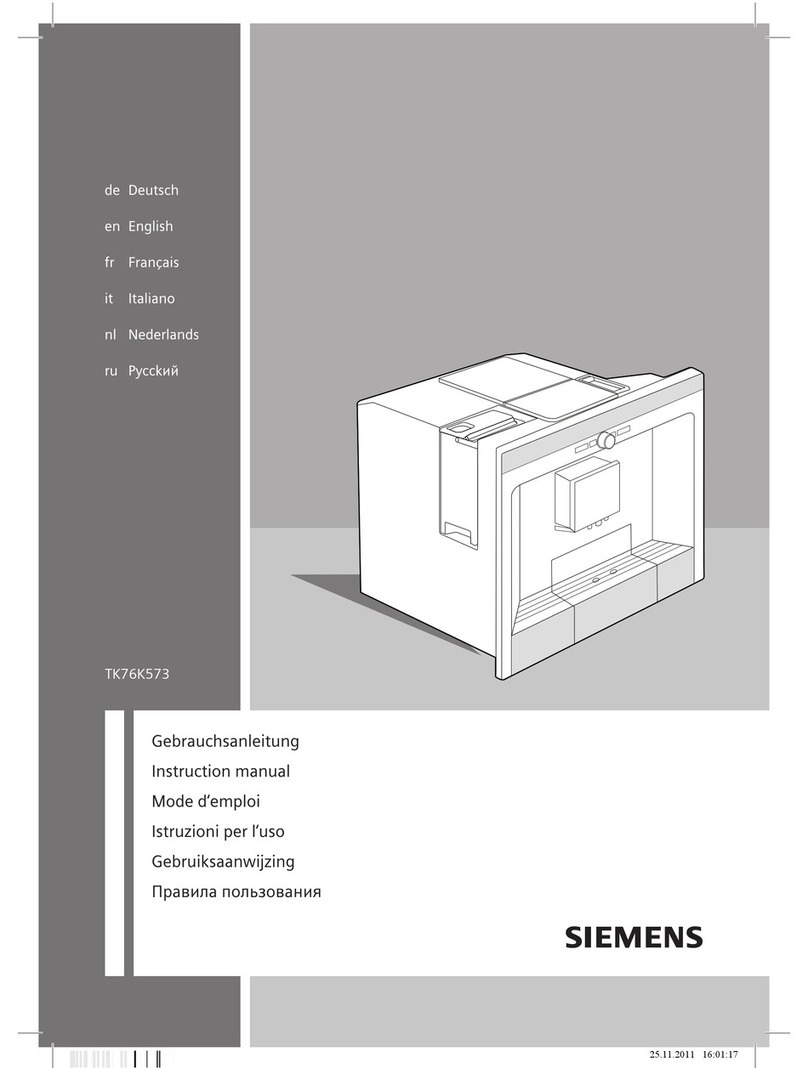 Siemens TK76K573 User manual