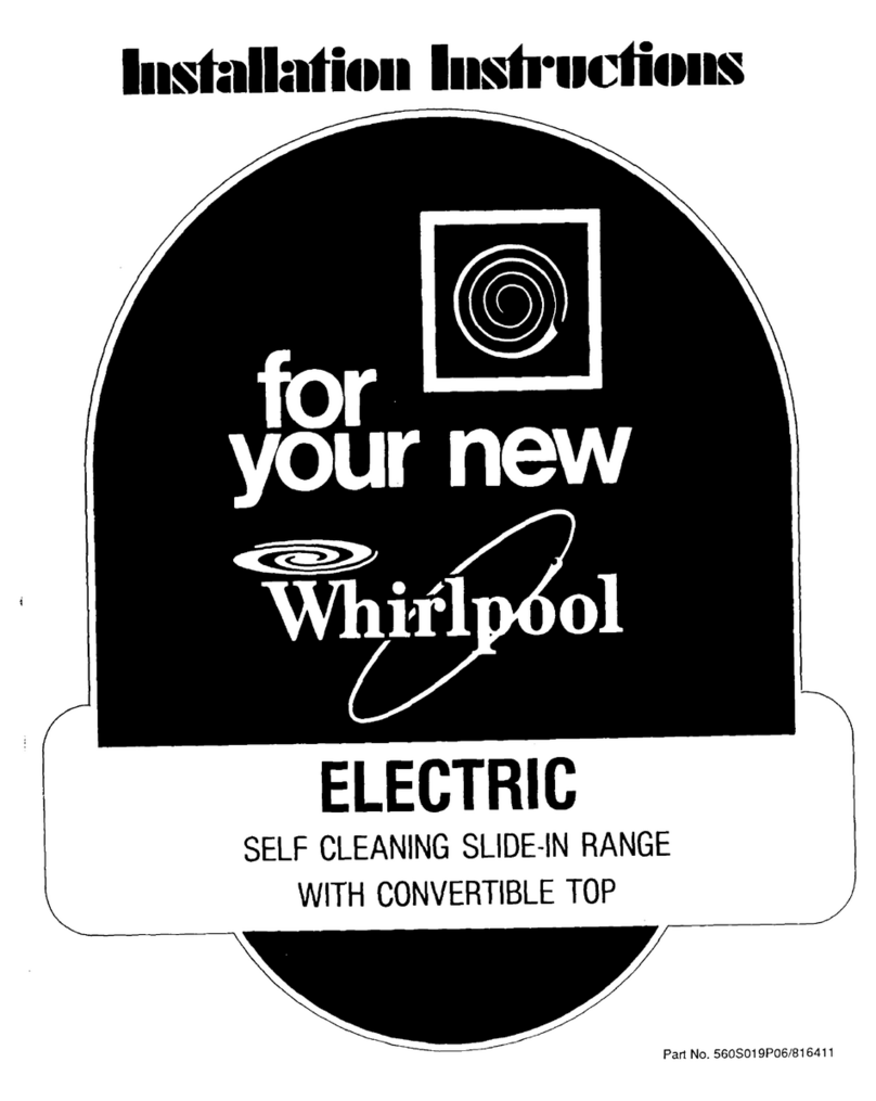 Whirlpool RS575PXR5 installation instructions