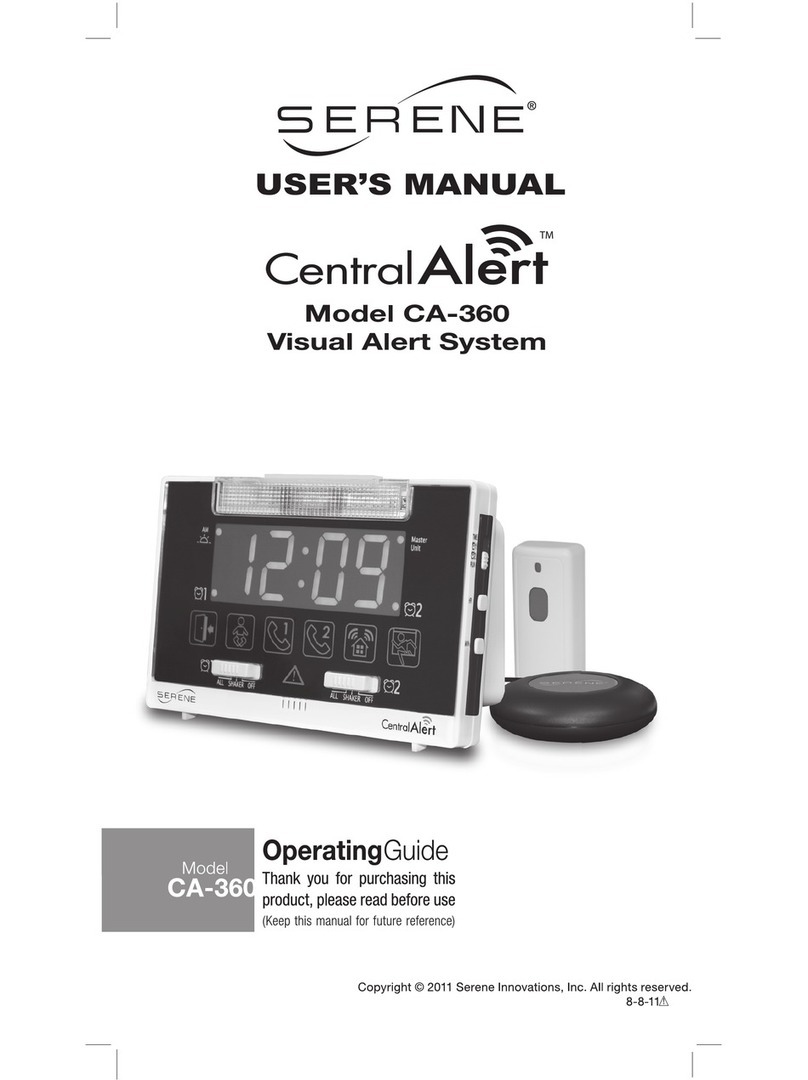 Serene CentralAlert CA-360 user manual