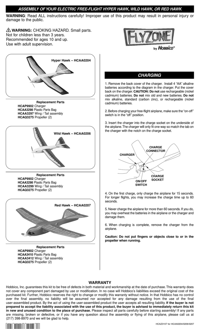 Flyzone Hyper Hawk – HCAA0204 User manual