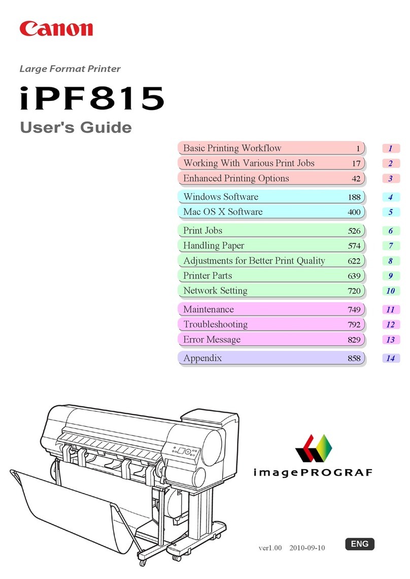 Canon imagePROGRAF iPF815 User manual