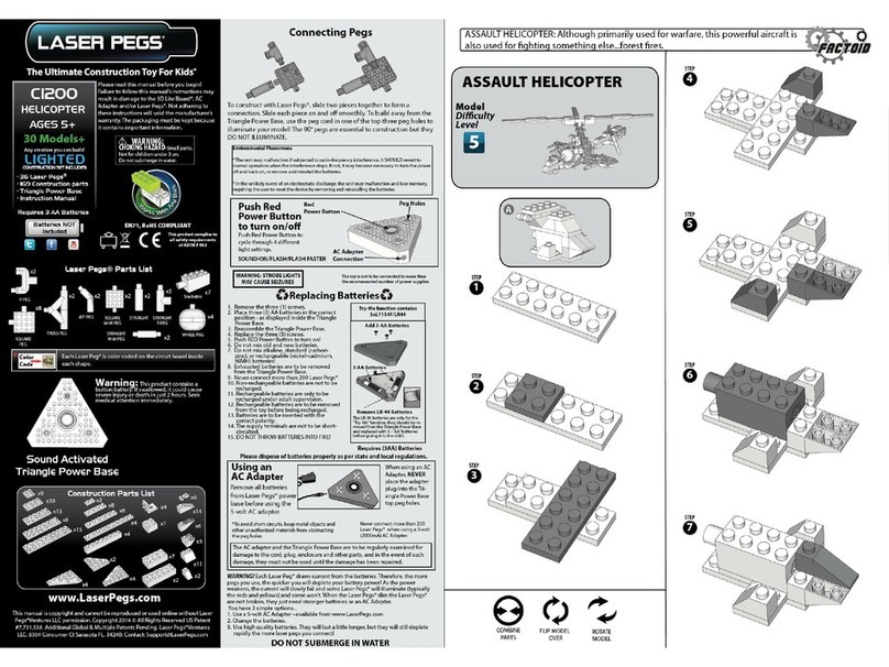 LaserPegs Assault Helicopter C1200 User manual LaserPegs Assault Helicopter C1200 User manual