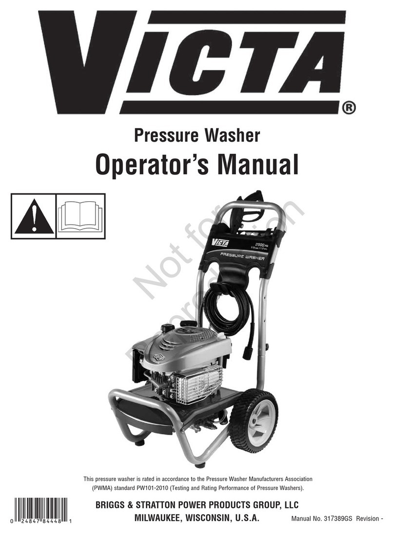 Victa 2500 PSI Operator's manual