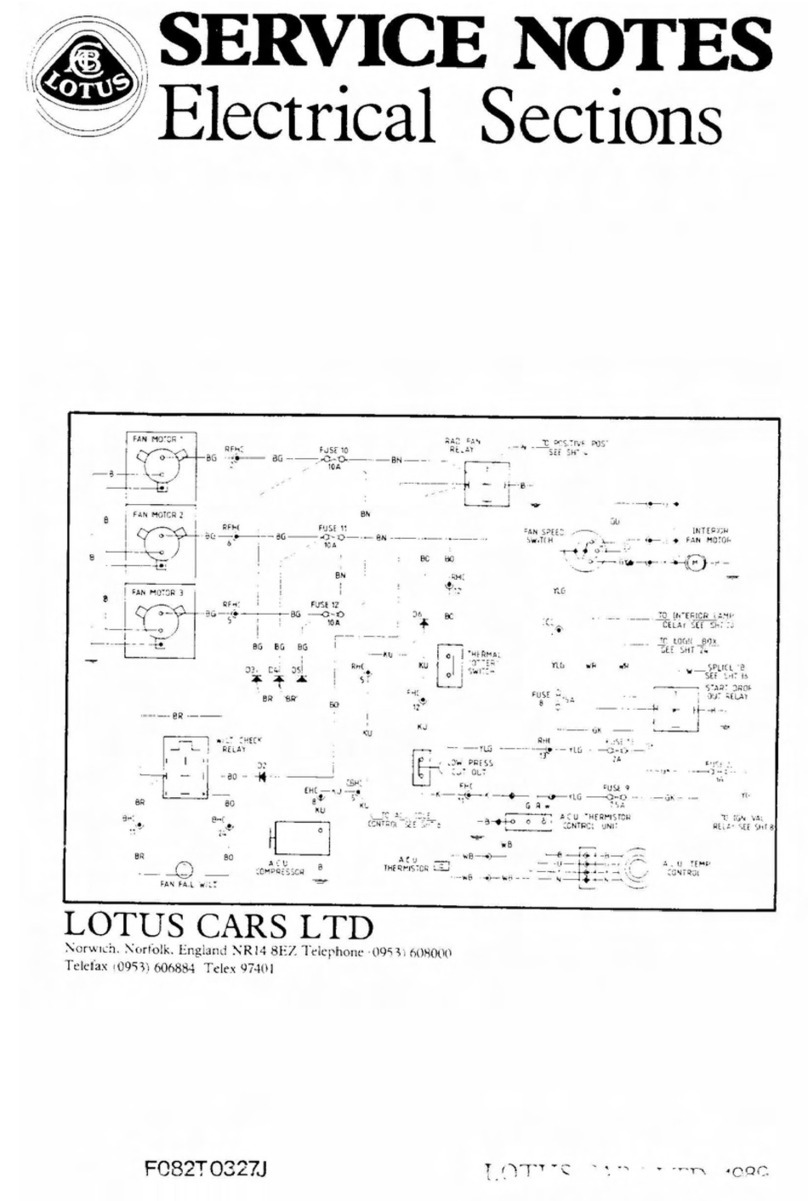 Lotus Elan M100 Service notes