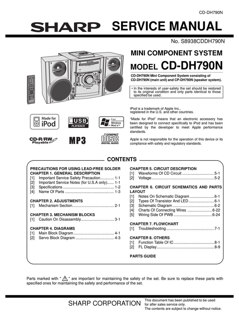 Sharp CD-DH790N User manual
