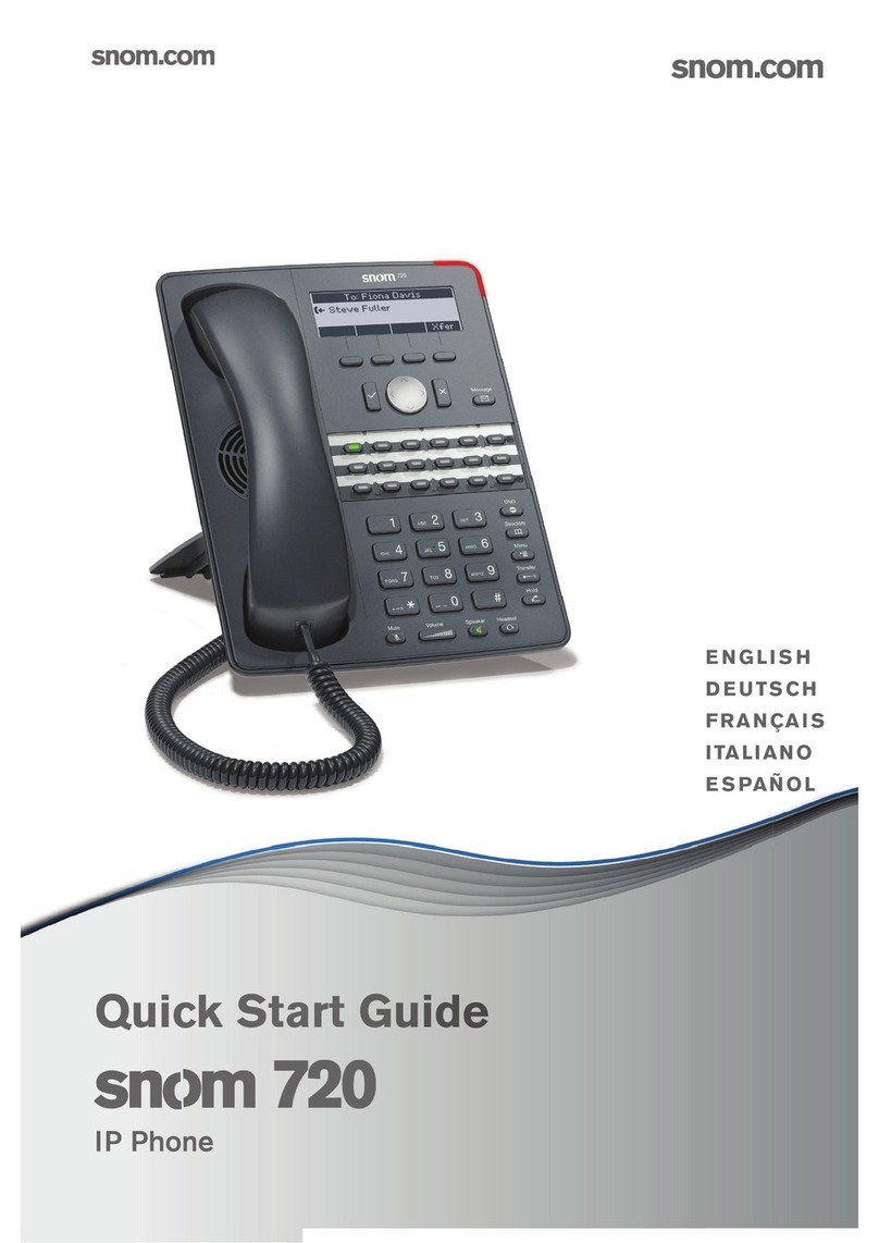 Snom 720 User manual