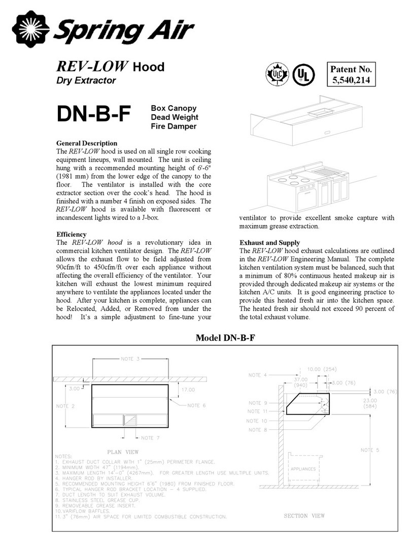 Spring Air Systems REV-LOW DN-B-F manual