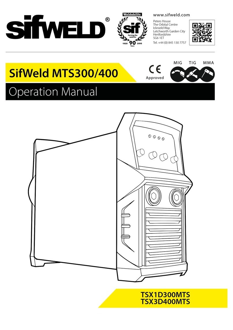 SifWeld TSX1D300MTS Operation manual