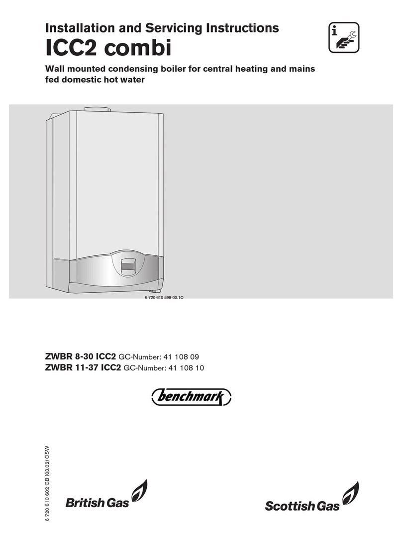 British Gas ICC2 combi ZWBR 11-37 ICC2 Installation and servicing instructions