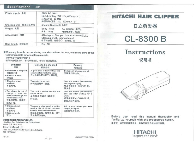 Hitachi CL-8300 B instructions