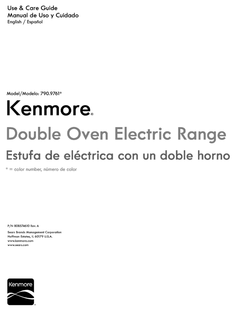 Kenmore 790.9761 series User manual