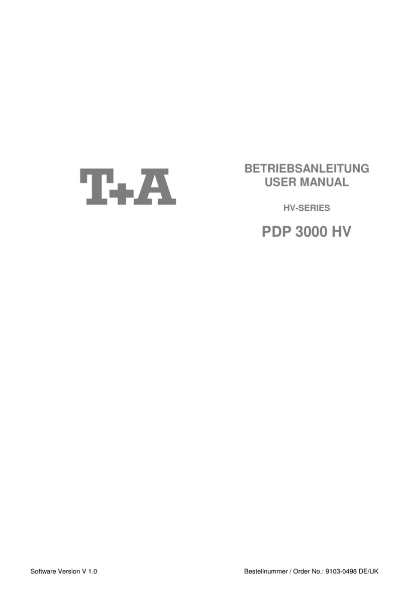 T+A PDP 3000 HV user manual