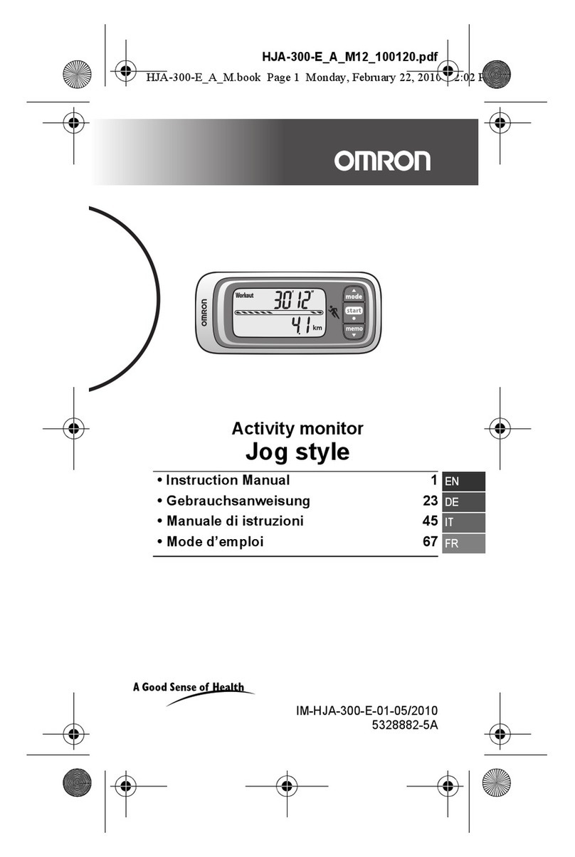 Omron Jog style instruction manual