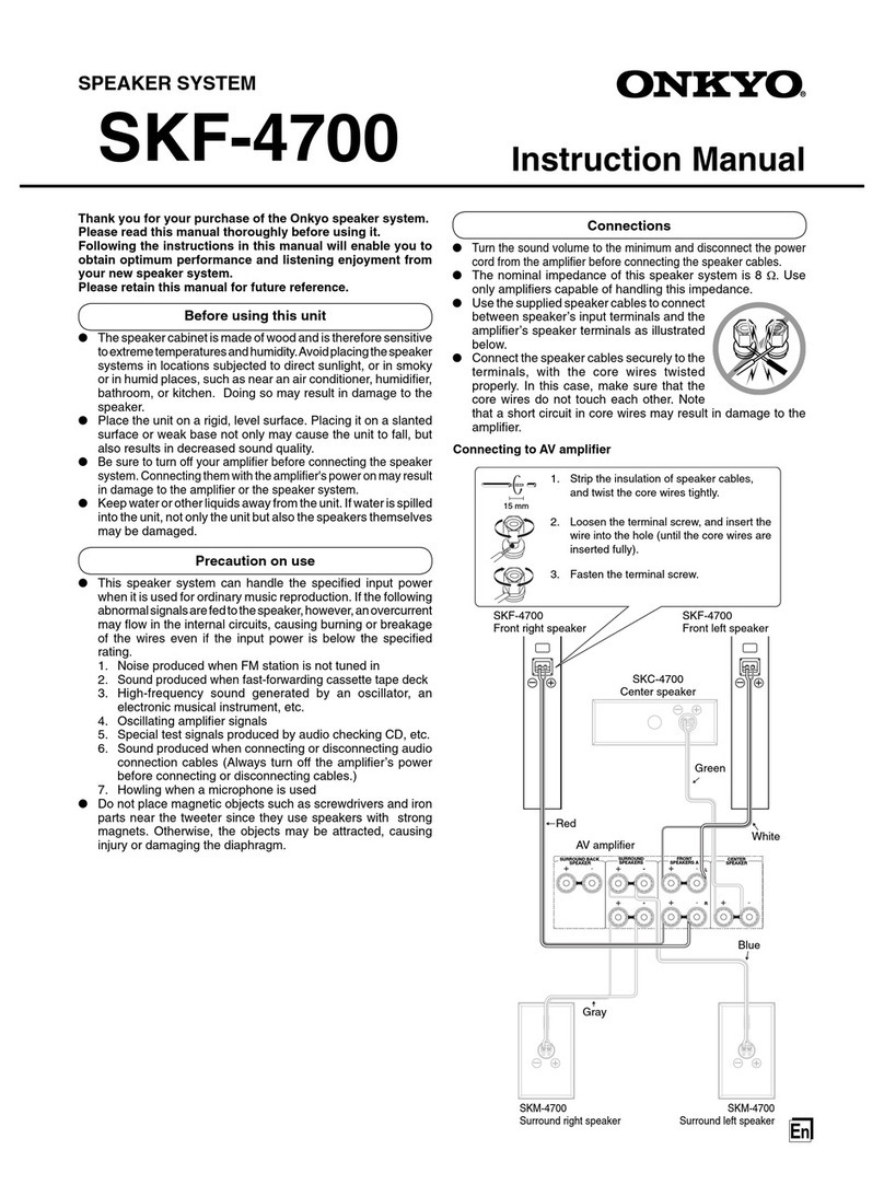 Onkyo SKF-4700 instruction manual