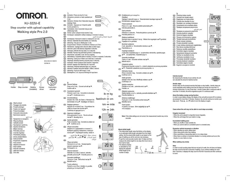 Omron HJ-322U-E User manual