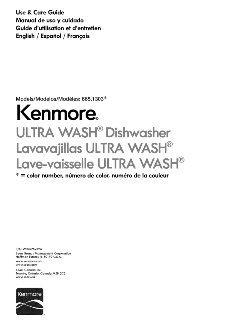 Kenmore Ultra Wash 665.1303 series User manual