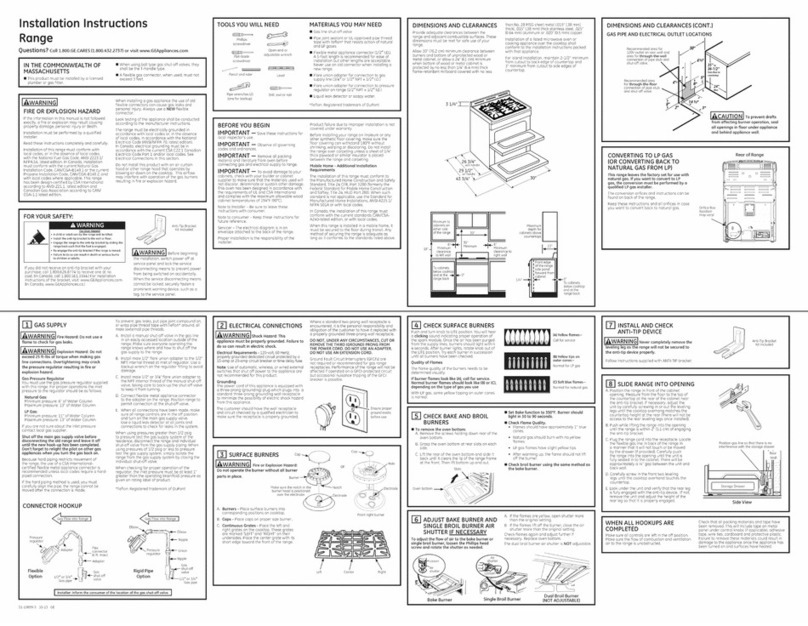 GE PGS950EEF1ES installation instructions