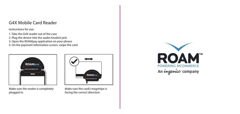 Roam G4X Instructions for use