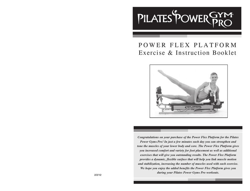 Pilates Power Gym Pro POWER FLEX PLATFORM User manual