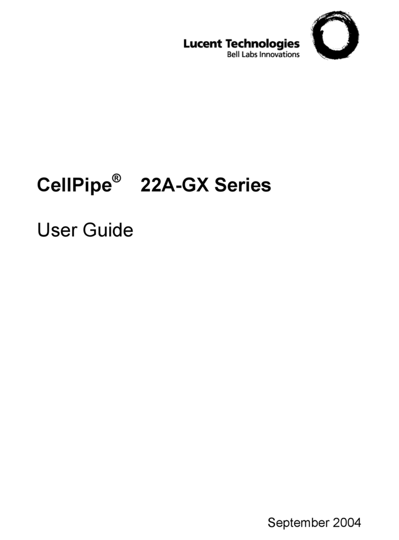 Lucent Technologies CellPipe 22A-GX User manual