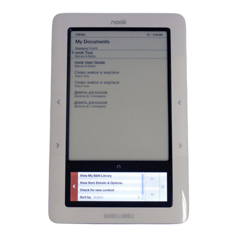 Barnes & Noble NOOK Tour User manual