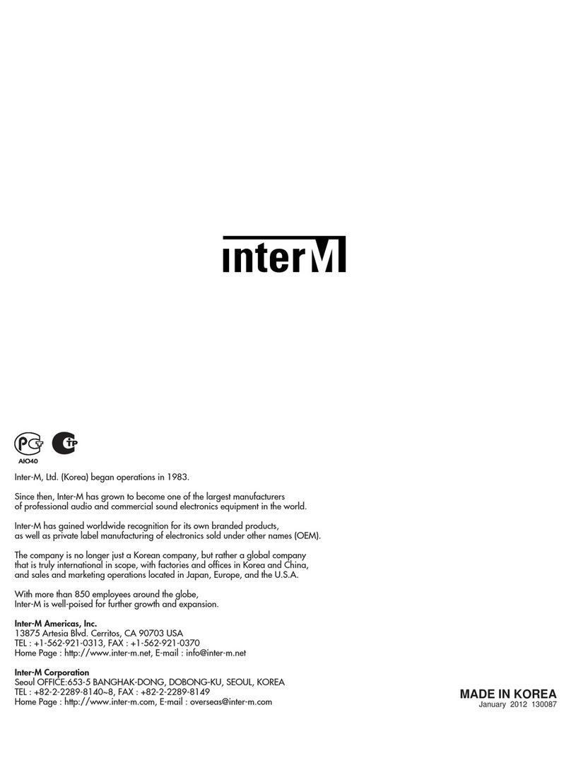 Inter-m PV-6232 User manual