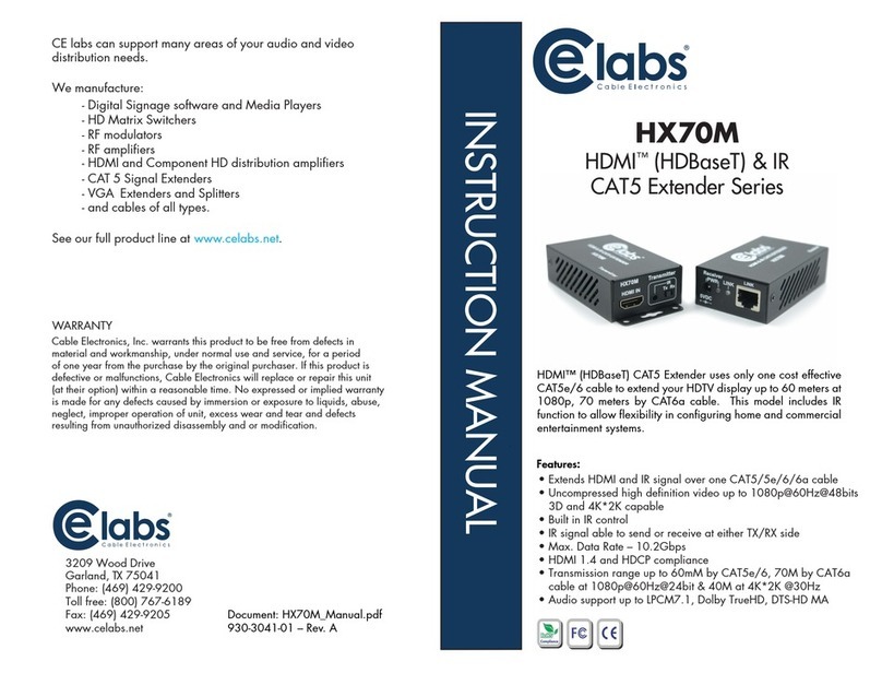 Celabs HX70M User manual