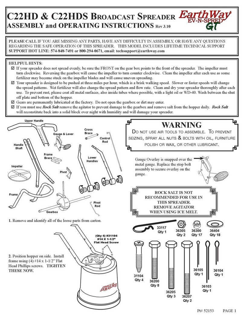 Earth Way C22HD Assembly and operating instructions