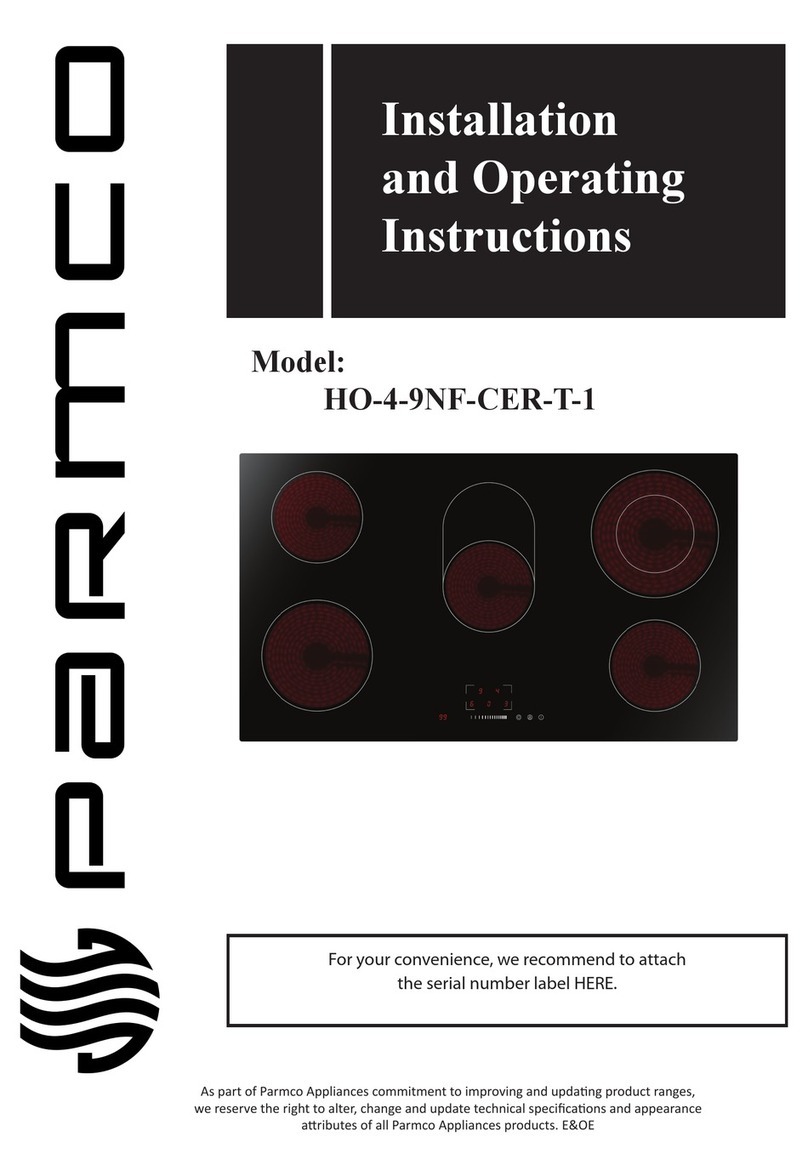 Parmco HO-4-9NF-CER-T-1 User manual