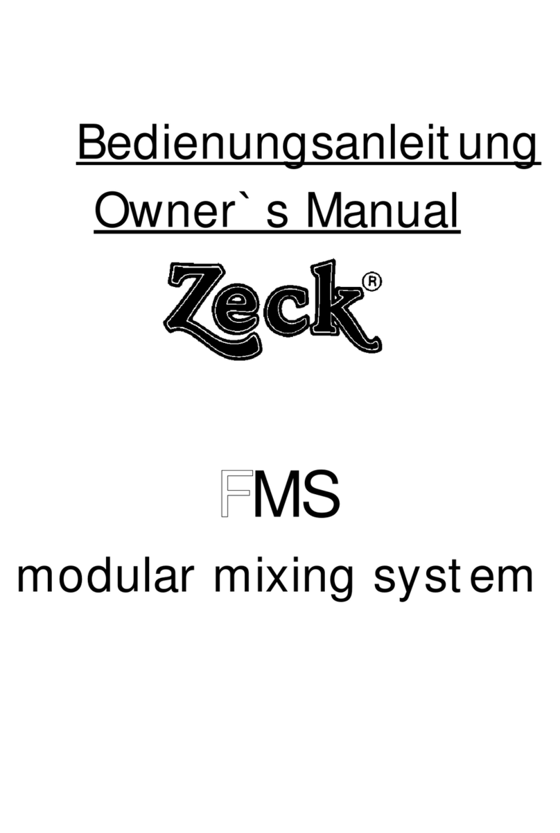Zeck Audio FMS series owner's manual