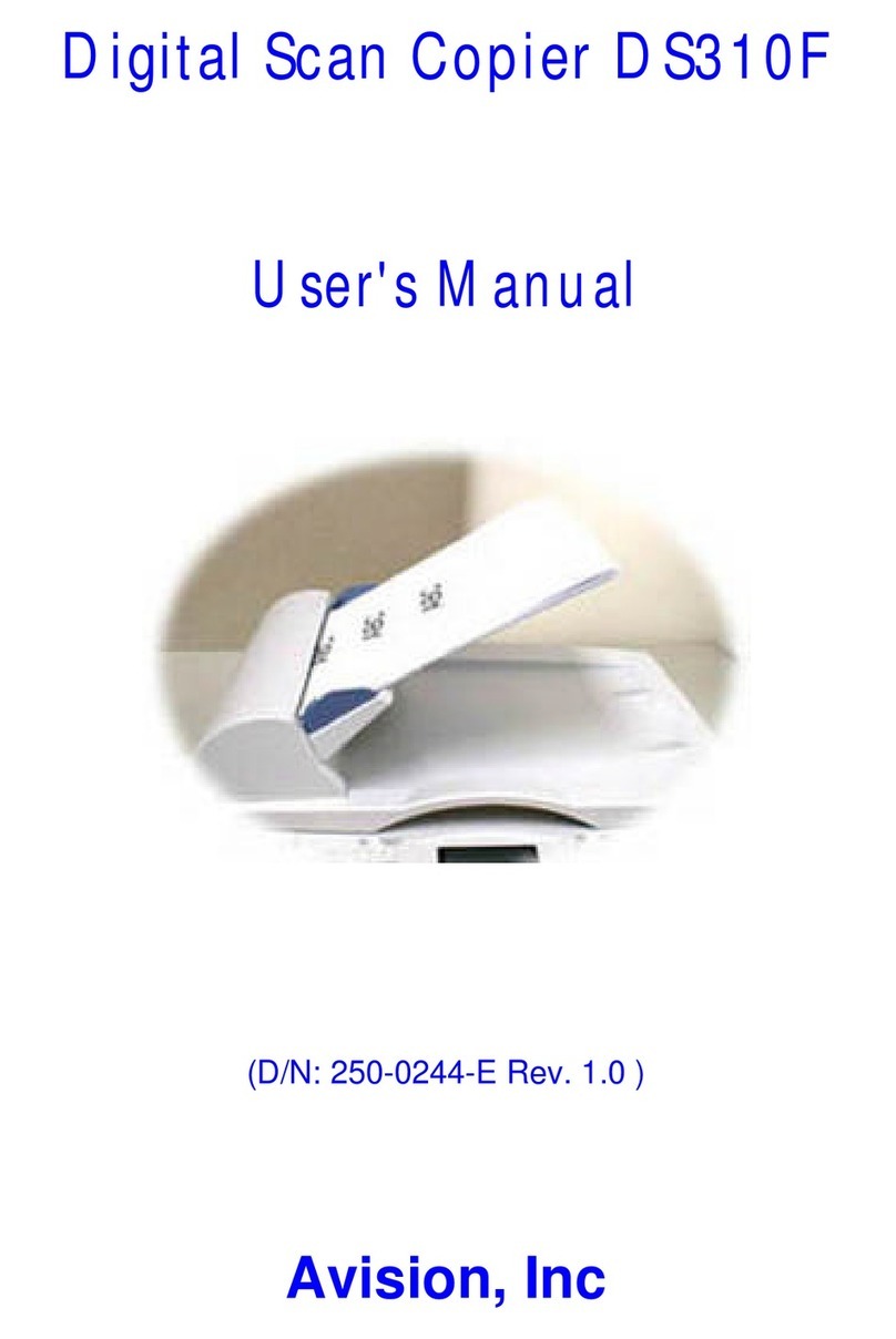 Avision DS310F user manual