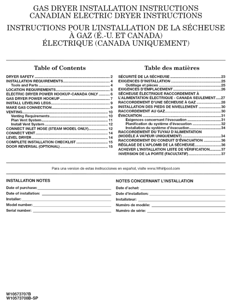 Amana NGD5800DW0 User manual